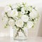 4 Packs Peonies Artificial Flowers, White Artificial Peonies, Silk Peonies Flowers Fake Peonies Artificial Flowers Peonies Bouquet for Centerpiece Table Wedding Party Home Decor